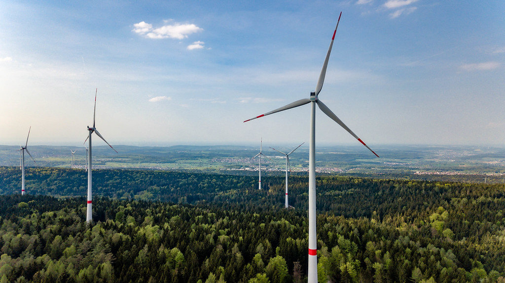Bild des Windpark Straubenhardts.